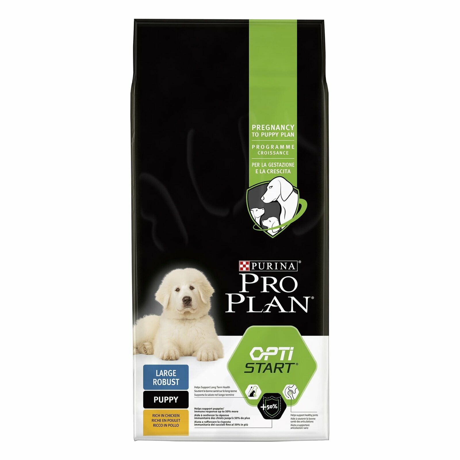 Сухой корм ProPlan Puppy для щенков крупных пород с мощным телосложением, с курицей, 3кг Purina ProPlan - фото №19