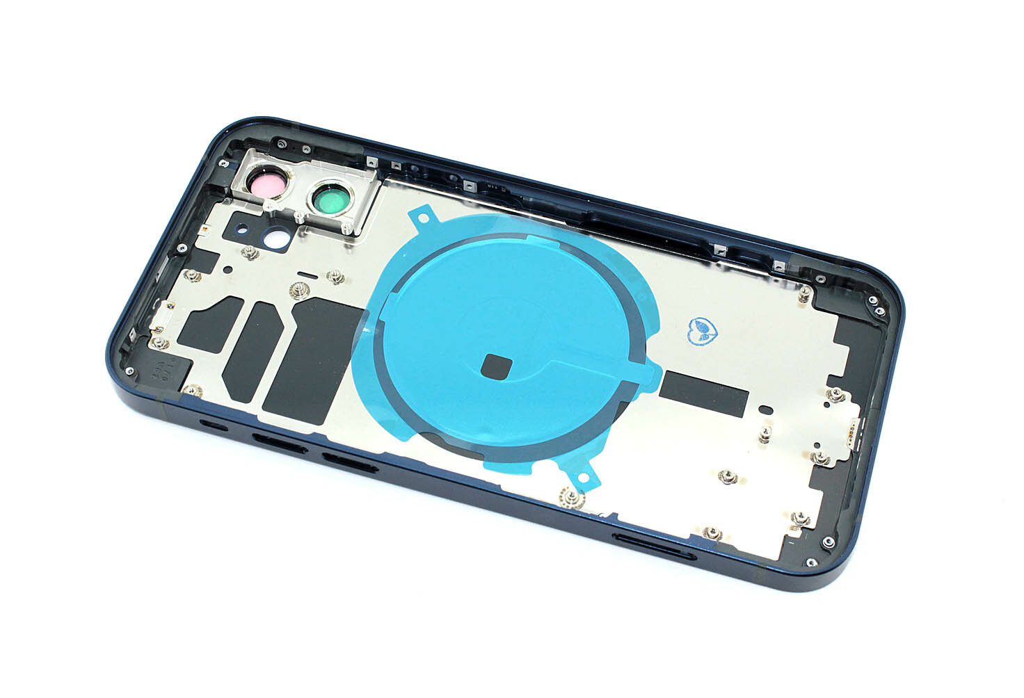 Задняя крышка (корпус) в сборе с рамкой для Apple iPhone 12, синяя