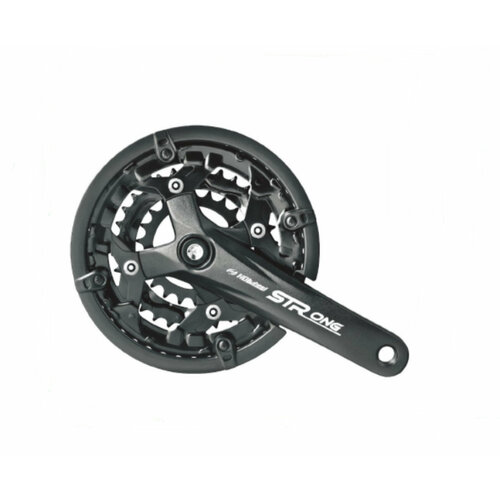 фото Система hdl wheel strong hdl-lfs907, 22/32/44t, 9 ск, 170 мм, квадрат, алюминий, звезда сталь черный hdlwheel