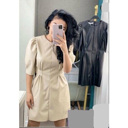 фото Платье noname, размер 44, бежевый