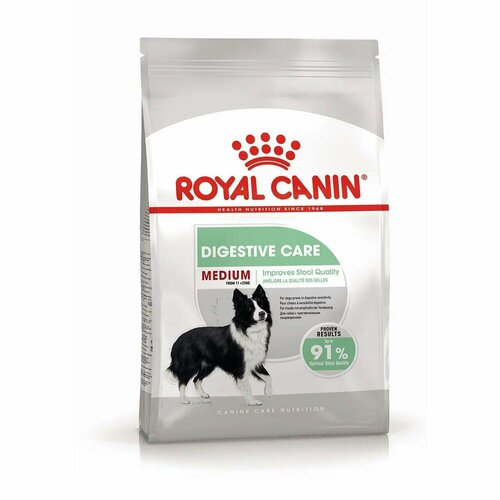 royal canin medium digestive care для взрослых собак всех пород при чувствительном пищеварении 12 кг Корм для взрослых собак средних размеров с чувствительным пищеварением Royal Canin Medium Digestive Care (Медиум Дайджестив Кэа), сухой, 12 кг