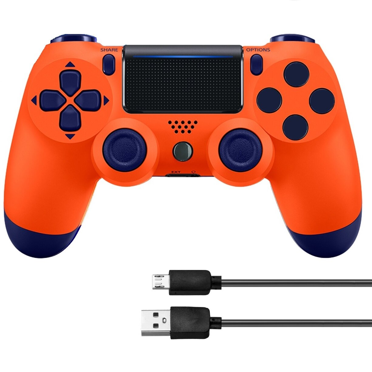 Джойстик/Беспроводной Геймпад для PS4/DualShock 4, оранжевый