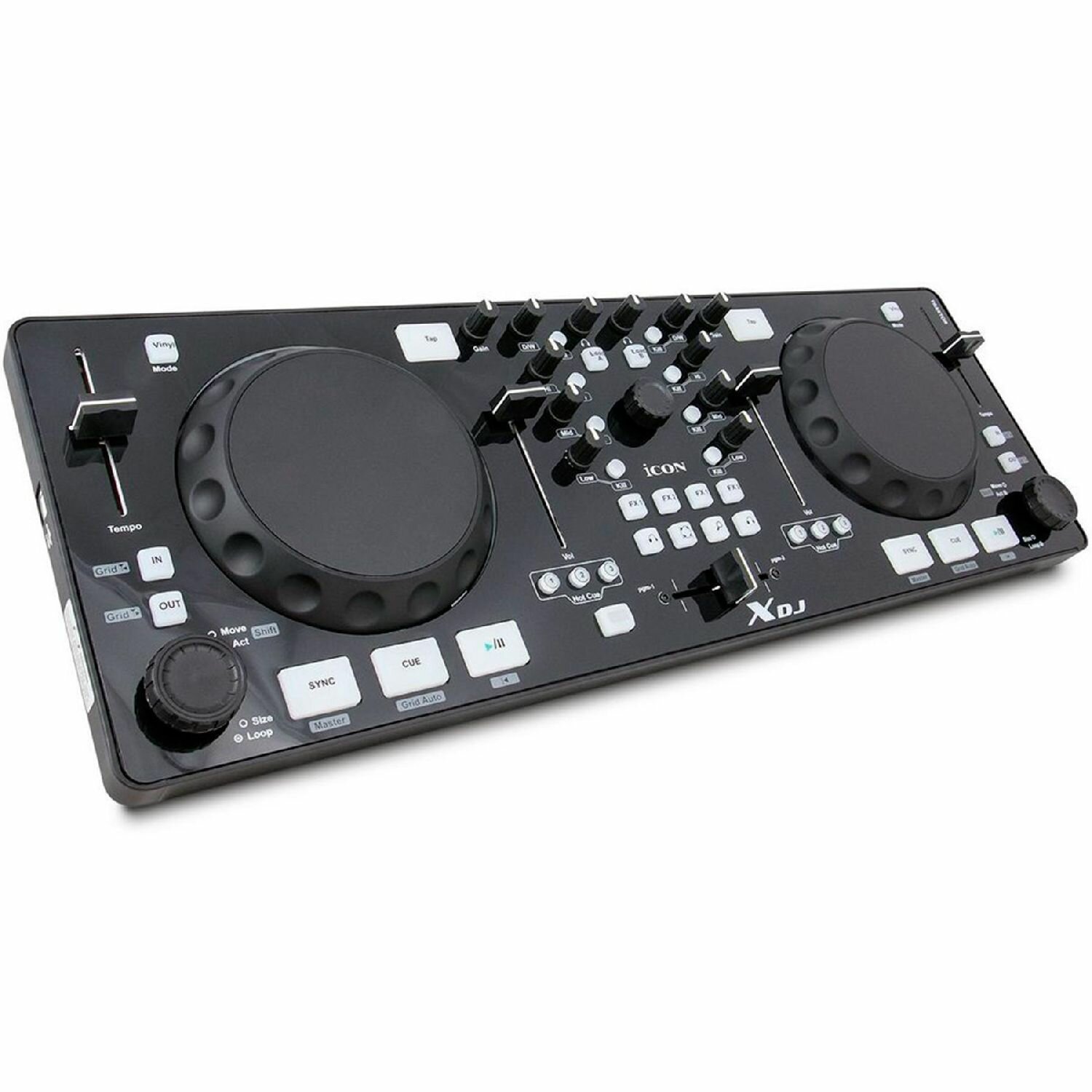 Портативный MIDI DJ контроллер iCON XDJ
