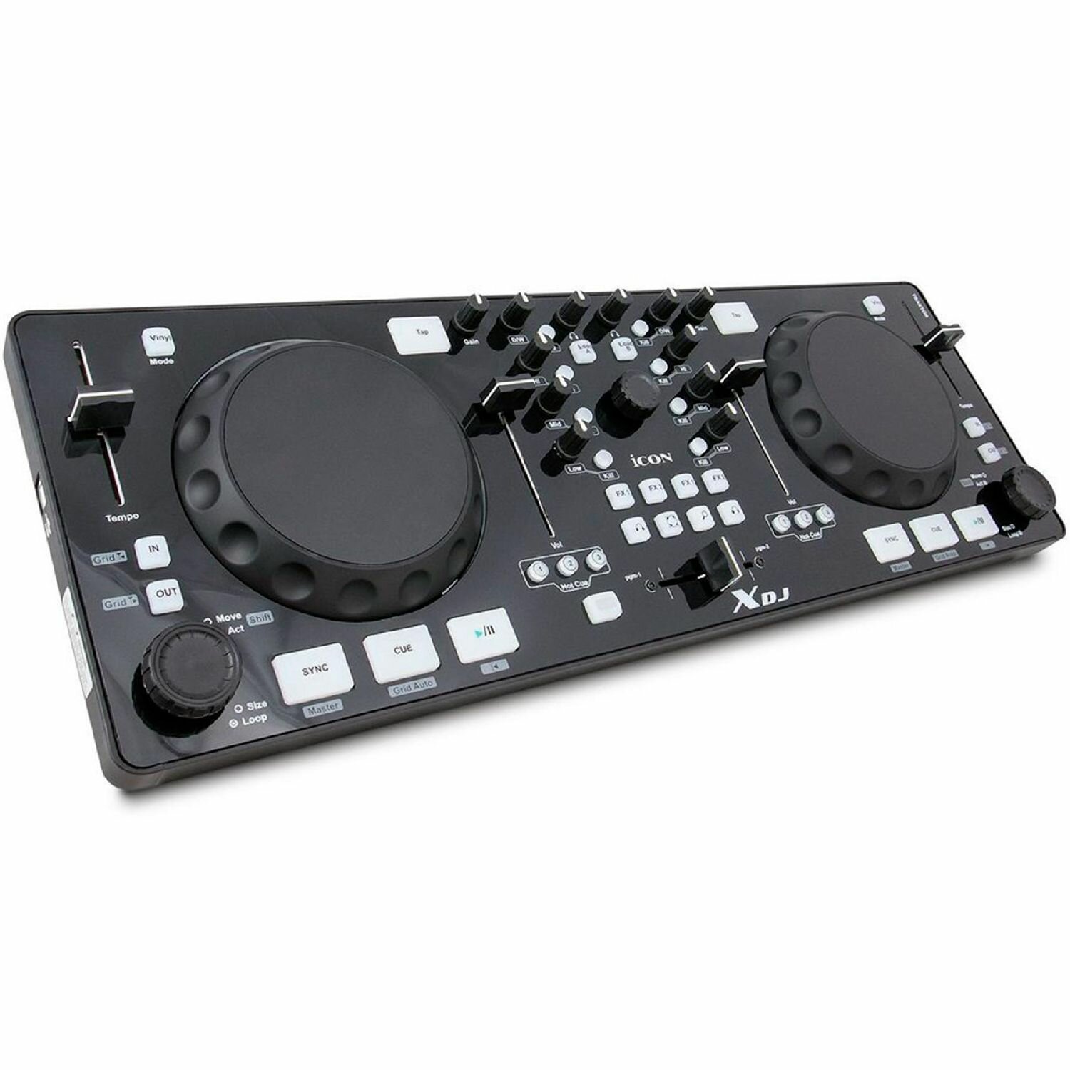 Портативный MIDI DJ контроллер iCON XDJ — фото 3