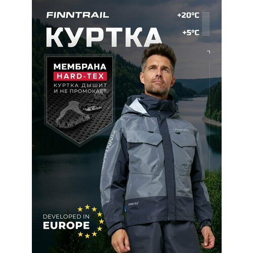 Куртка Finntrail Coaster, XL, 180–190 см, демисезон, grey