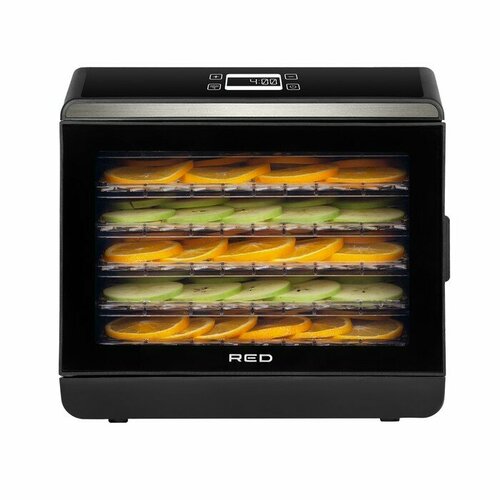 Сушилка для овощей и фруктов RED Solution RFD-0151 500 Вт 6 ярусов чёрная 1710200₽