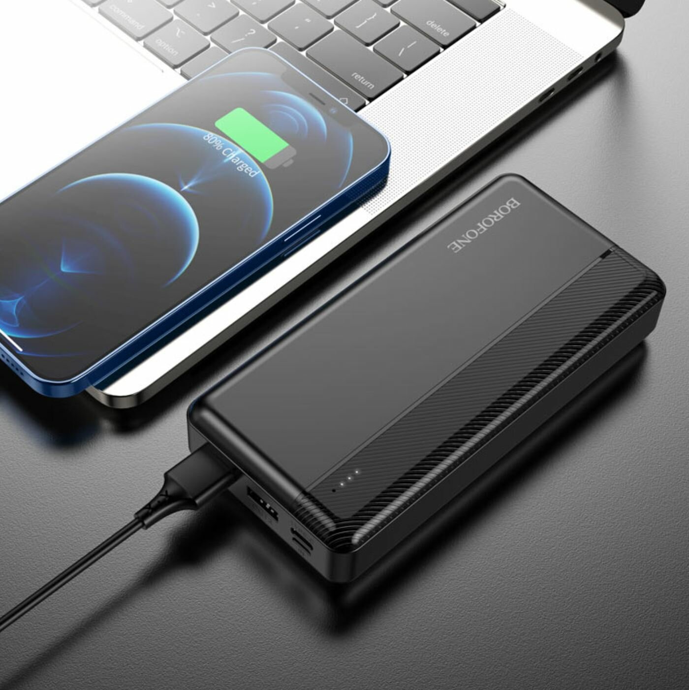 Внешний аккумулятор Borofone Power Bank BJ24A 20000mAh Black 6974443385137