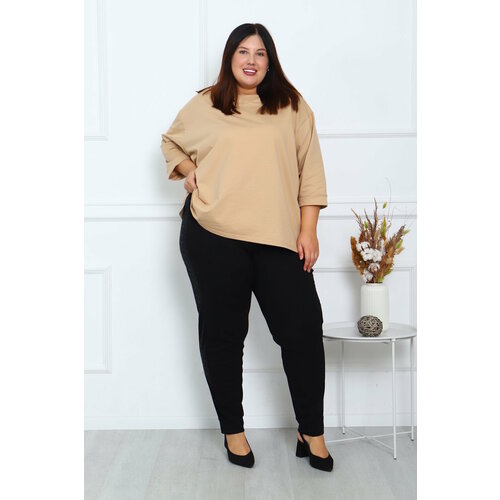 фото Брюки дудочки натали, размер 60, черный