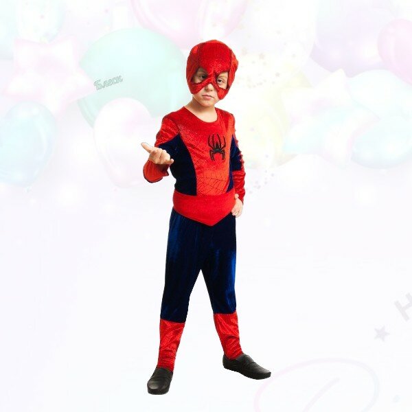 Карнавальный костюм "Человек-паук" для мальчиков, на рост 122