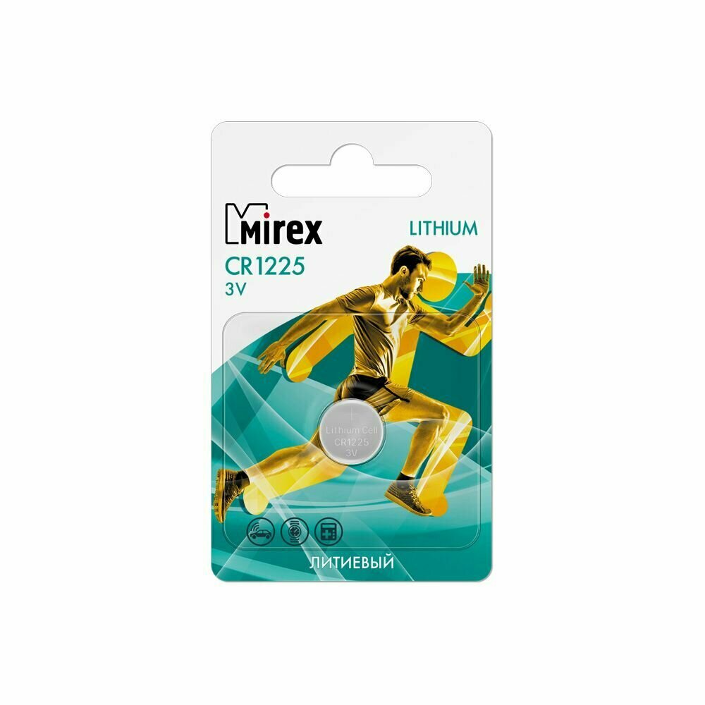 Батарейки литиевые (таблетка) Mirex CR1225 3V 1 шт