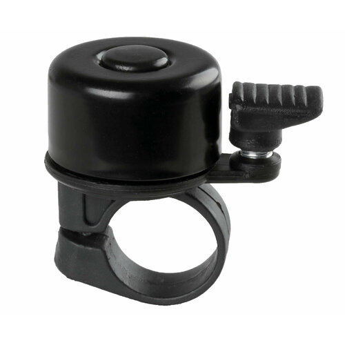 фото Звонок алюминий/пластик мини d35мм черный mark19