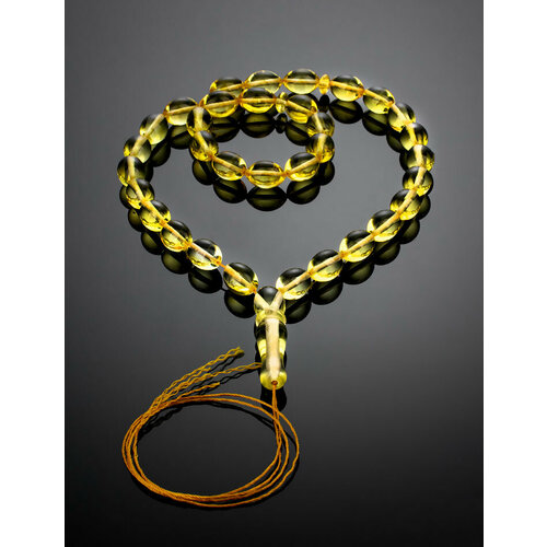 фото Браслет-нить, янтарь, 10 шт., размер 40 см., размер one size, диаметр 11 см., желтый amberhandmade