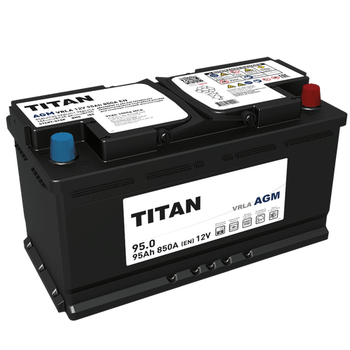 фото Аккумулятор titan agm 95.0 vrla (о. п.) 850a