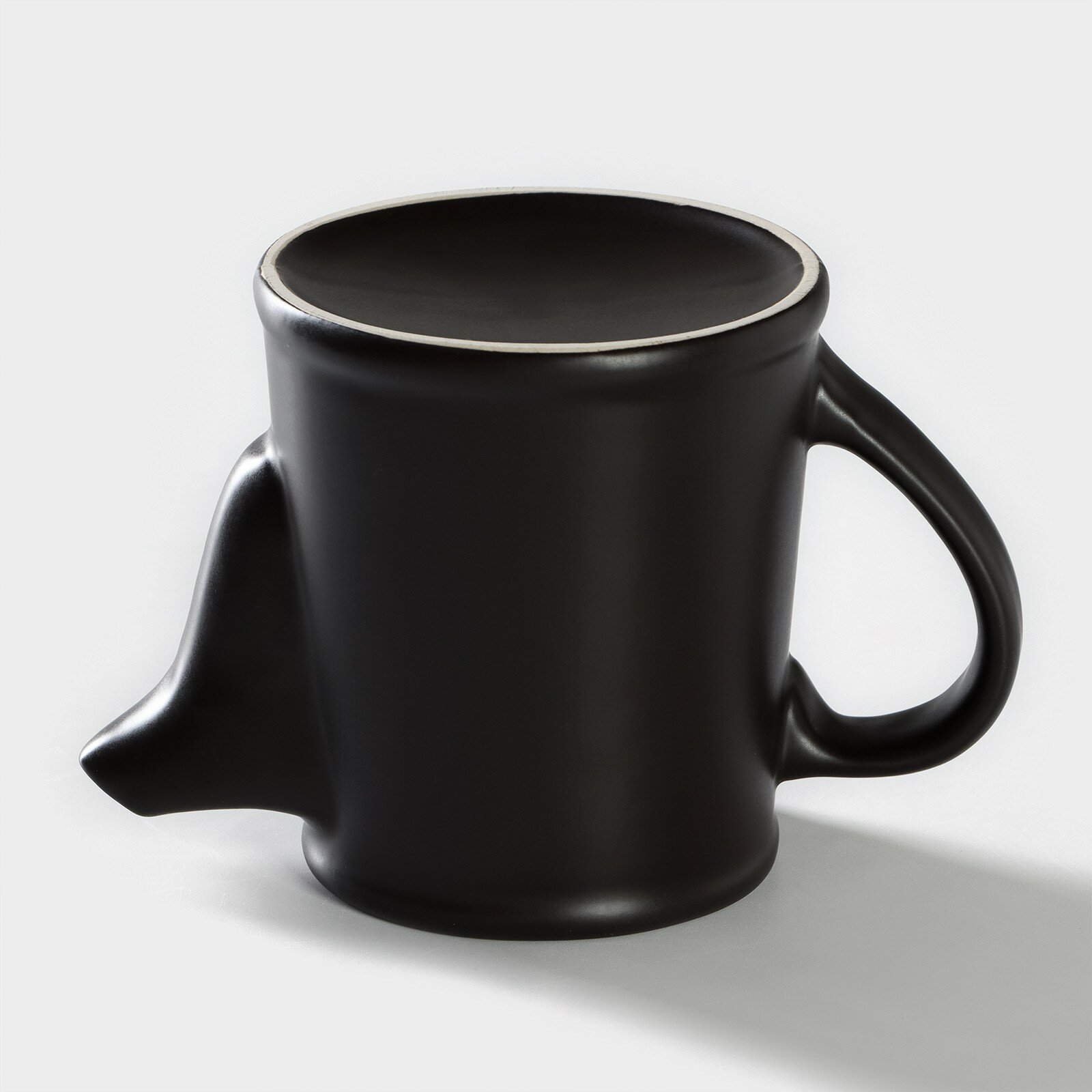 Чайник "Carbone", заварочный, фарфоровый, h = 14,5 см, 500 мл, цвет черный
