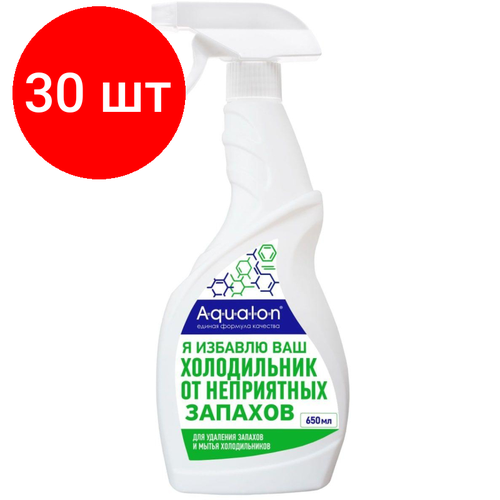 Комплект 30 штук, Чистящее средство для кухни для холодильн и удал запахов AQUALON, 650мл