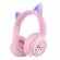 Беспроводные детские наушники с подсветкой Cuter AKZ01 Розовый