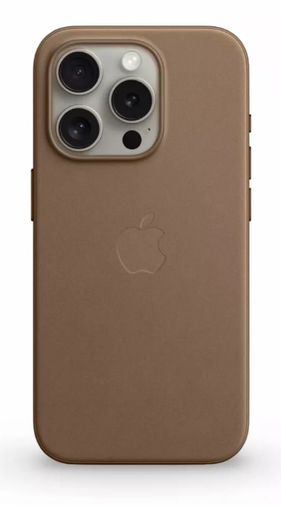 Серый (графитовый) Кожаный чехол Leather Case для iPhone 15 Pro с функцией MagSafe