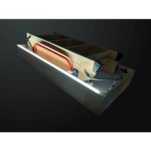 Чердачная лестница Oman Polar Led Glow Plus (с led подсветкой) 600*1200*2800 (60*120 см)