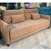 Прямой диван-кровать MILANA-Strong с НПБ и обивкой велюр - изображение