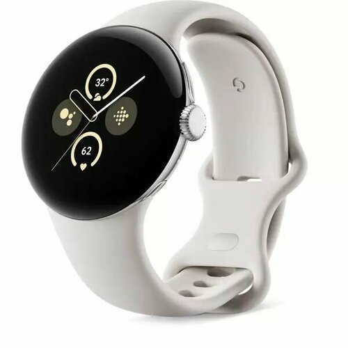 Умные часы Google Pixel Watch 2 41mm Wi-Fi (Polished Silver/Porcelain)