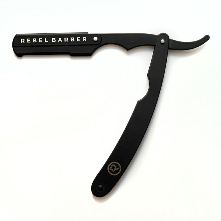 Опасная бритва с защитой и сменным лезвием Protector Black REBEL BARBER Protector Black Razor/1 шт