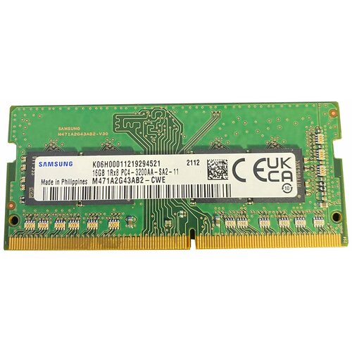 Оперативная память Samsung M471A2G43CB2-CWE16GB PC4-25600 DDR4 UDIMM-3200MHz SO-DIMMв комплекте 1 модуль 610000₽