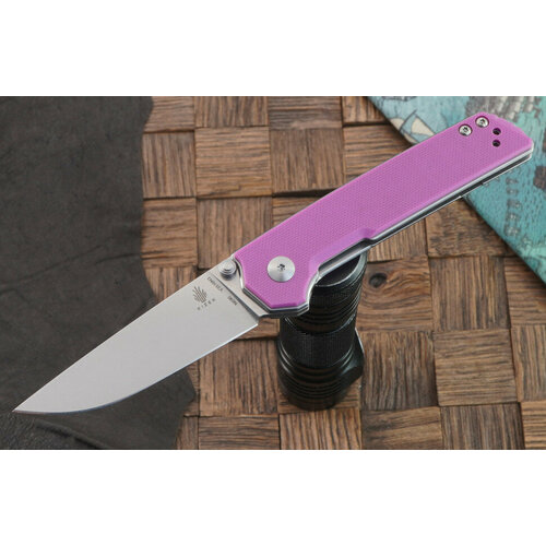 фото Складной нож kizer knives domin mini сталь n690, красная g-10