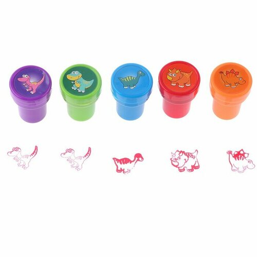 Печать цветная Прелестные динозавры набор 5 шт 339₽