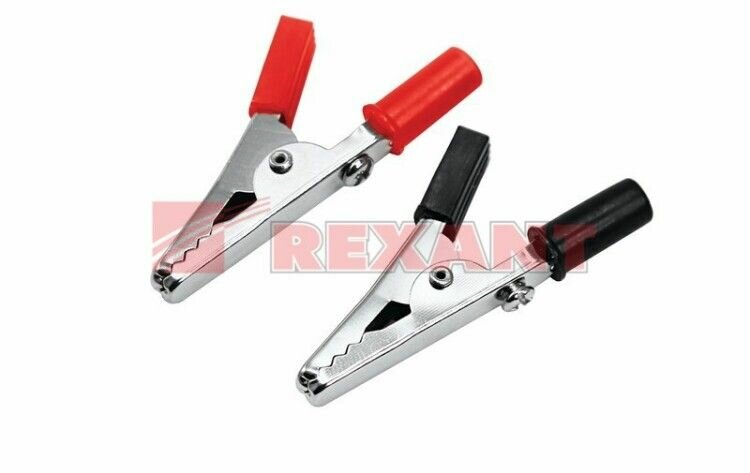 фото Зажим "крокодил" 55мм, приборный, черный