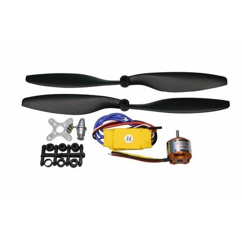Бесколлекторный двигатель A2212 2200KV 30A лопасти и регулятор оборотов в комплекте 2199₽
