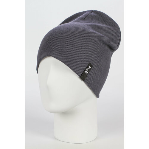 фото Шапка deluxe, размер 55-59, серый