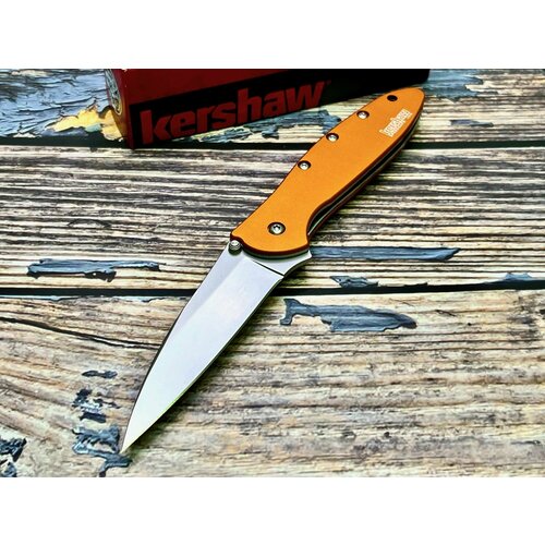 фото Нож складной kershaw leek, orange handle