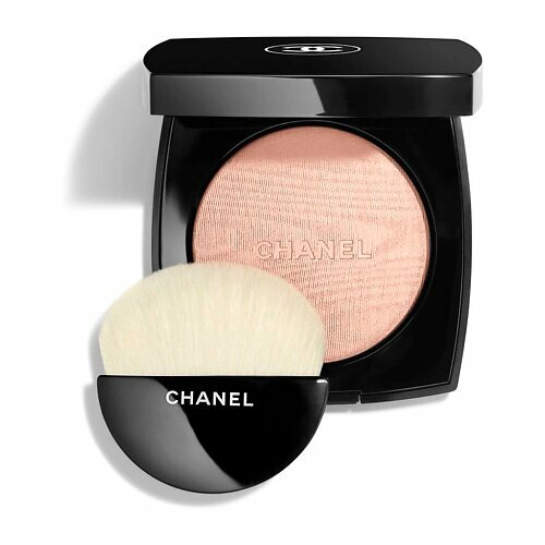 фото Chanel poudre lumière мерцающая пудра-хайлайтер № 30 rosy gold