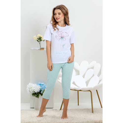 Пижама VIOTEX, размер 48, бирюзовый