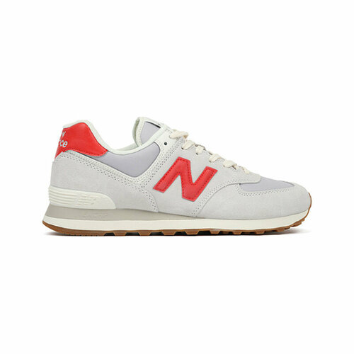 фото Кроссовки new balance 574, полнота d, размер 270 mm | 42.5 eu, красный, серый