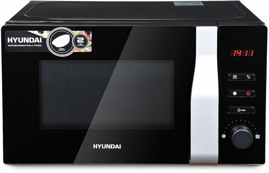 Микроволновая Печь Hyundai 20л. 700Вт черный - фото №3