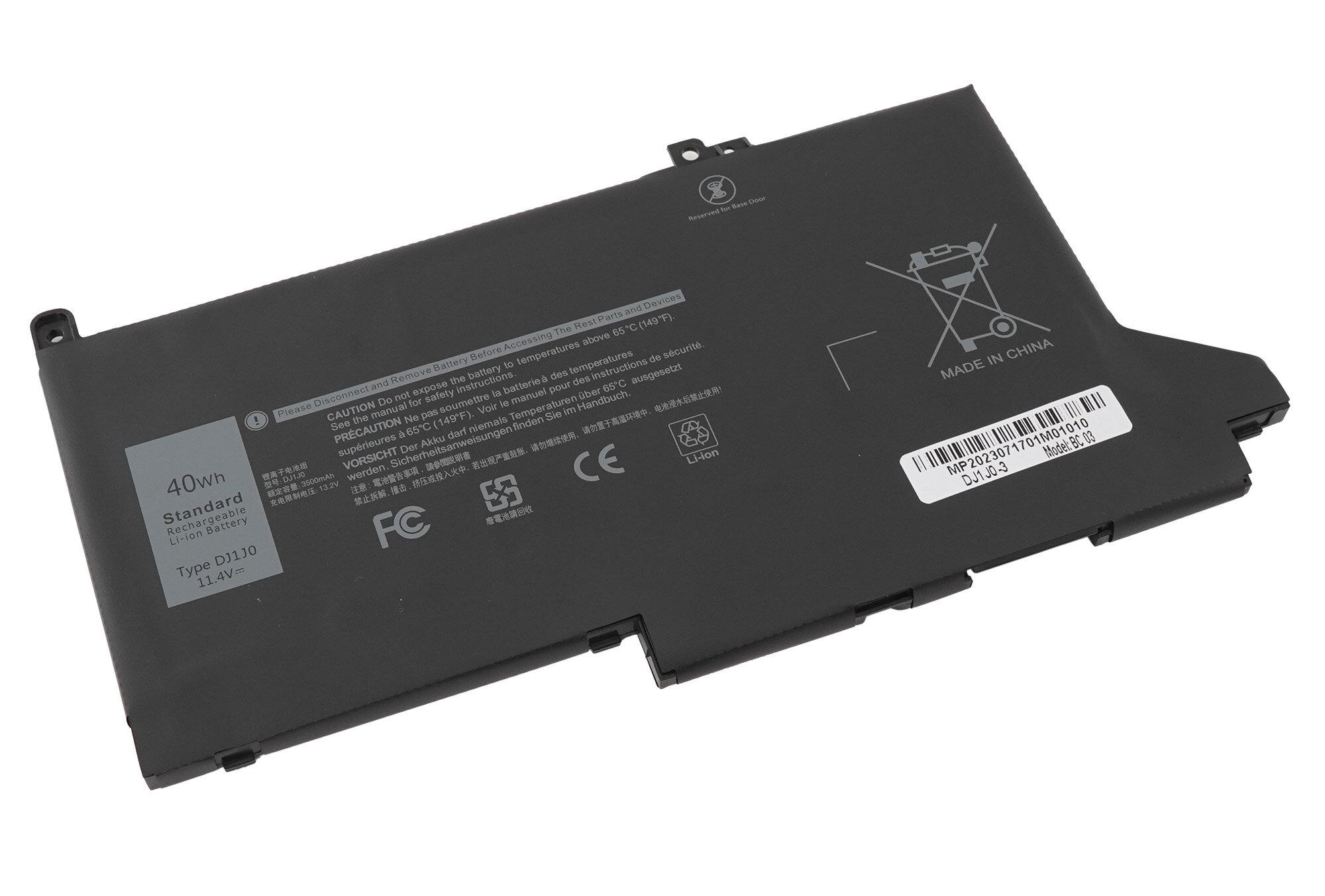 Аккумулятор OG74G, DJ1J0, PGFX4, ONFOH для Dell Latitude 12 E7280, E7290, 13 E7380, E7390, 14 E7480, E7490 (3500mAh)