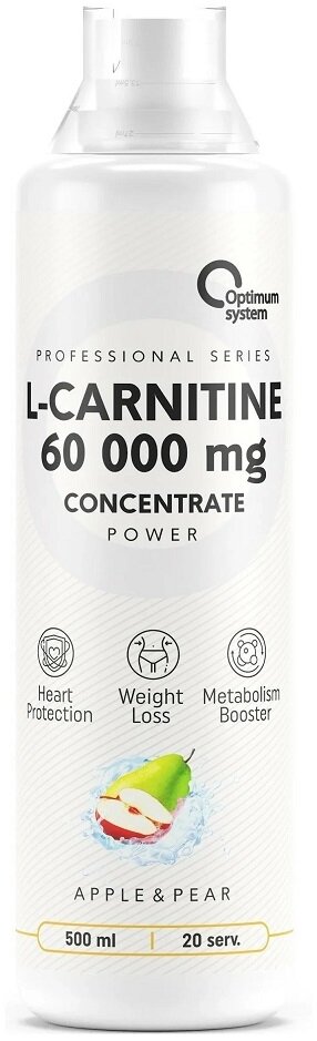 Optimum System L-Carnitine Concentrate 60000 Power 500 мл (Optimum System) Яблоко-груша