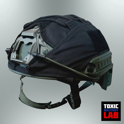 Чехол на тактический шлем (Black OLD) TOXIC Military Lab