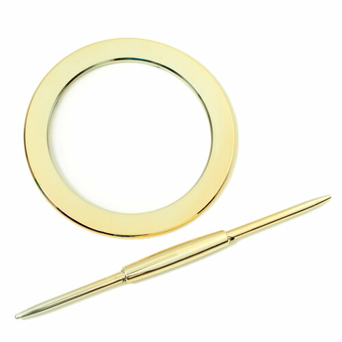 Японские заколки круглые золото с палочкой