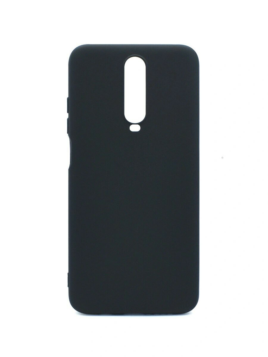 Чехол для Xiaomi Redmi K30, силикон (TPU), матовый черный