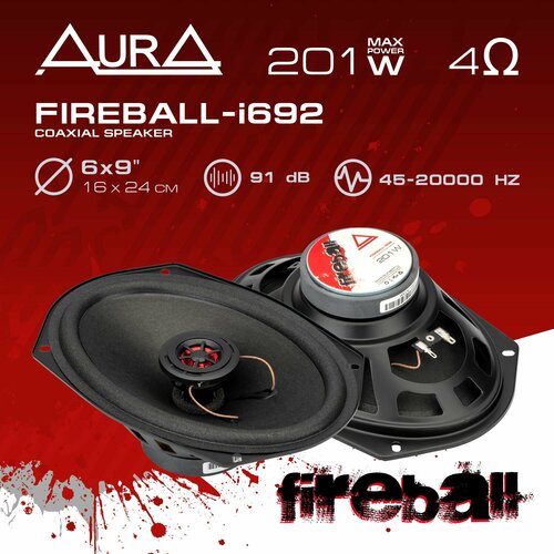 Коаксиальная акустическая система AurA FIREBALL-i692 299000₽