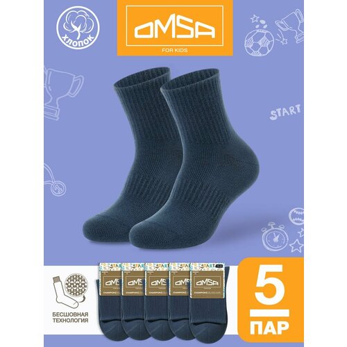 фото Носки omsa размер 31-34 (18-20), синий