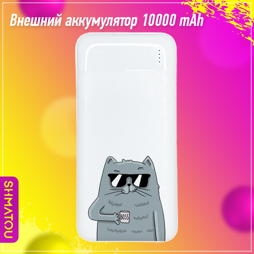 Внешний аккумулятор Power Bank 10000 мАч павер банк переносной аккумулятор для зарядки телефона повербанк с рисунком 119000₽