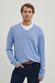 Джемпер мужской Finn Flare, цвет: голубой BAS-20125_112, XL