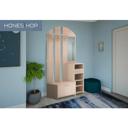 Прихожая Исней ЛДСП дуб молочный, 70х40х185