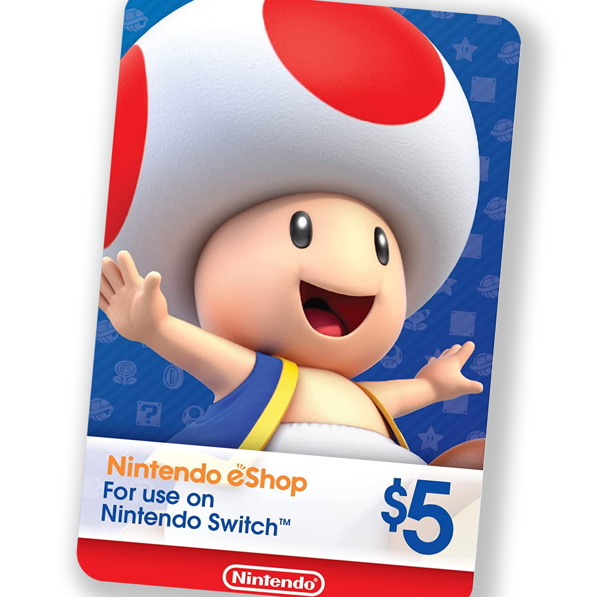 Карта пополнения Nintendo eShop Gift Card 5$(USD) США