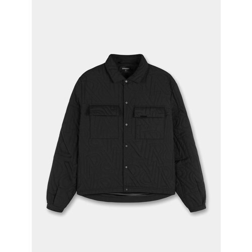 Куртка-рубашка Represent Clo Initial Quilted, размер L, черный худи represent clo intarsia initial hoodie пшеничный l