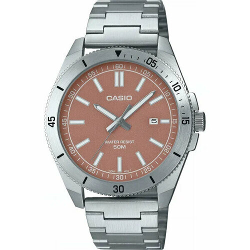 фото Наручные часы casio collection mtp-b155d-5e, красный, серебряный