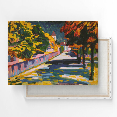 Картина на холсте, репродукция / Кандинский Василий - Autumn in Bavaria / Размер 30 x 40 см Ананас Постер